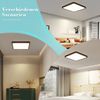 ZMH Flache LED-Deckenleuchte für Schlafzimmer, Schwarz, 23 cm, Schlafzimmer, 18 W, quadratisch, Flurlampe, 4000 K, für Badezimmer, Küche Bild 5