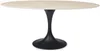 Vente-unique - ELVA Esstisch Keramik SchwarzBeige - B 90 cm x H 78 cm x L 180 cm Bild 3