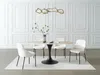 Vente-unique - ELVA Esstisch Keramik SchwarzBeige - B 90 cm x H 78 cm x L 180 cm Bild 2