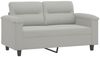 vidaXL 3-tlg. Sofagarnitur mit Kissen Hellgrau Mikrofasergewebe 3202333 Bild 3