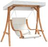 vidaXL Hollywoodschaukel mit Auflage und Dach Massivholz Fichte 3200629 Bild 2