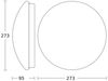 Steinel LED Innenleuchte RS 16 S Opalglas, 9,3 W Wandleuchte, 360° Bewegungsmelder, max. 3 - 8 m Reichweite, 918 lm Bild 3