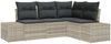 vidaXL Gartensofa-set mit Speicher 4 pcs Hellgrau Poly-Rattan 3355711 Bild 2