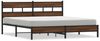 vidaXL Metallbett ohne Matratze Braun Eichen-Optik 193x203 cm 3308510 Bild 2
