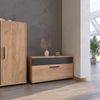 Wohnzimmerschrank Berno Goldkraft Eiche/Anthrazit 70.8 x 38.9 cm mit Klapptür Vicco Bild 3