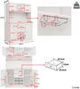 Küchenschrank, mit verstellbaren Ablagen & Weinregal, Hochschrank Küchenbuffet mit 4 Türen & 2 Schubladen, Sideboard für Küche & Wohnzimmer, Buffetschrank, Weiß Bild 4