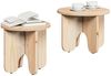 Couchtisch, Sofatisch 2 pcs Natur Massivholz Kiefer Bild 3