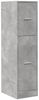 vidaXL Apothekerschrank Betongrau 30x41x118 cm Holzwerkstoff 855163 Bild 4
