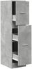 vidaXL Apothekerschrank Betongrau 30x41x118 cm Holzwerkstoff 855163 Bild 2
