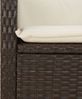 vidaXL 5-tlg. Garten-Essgruppe mit Kissen Braun Poly Rattan 3212332 Bild 5