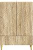 vidaXL Sideboard Sonoma-Eiche 66 x 34,5 x 95 cm Holzwerkstoff 895127 Bild 3