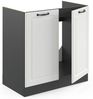 Spülenunterschrank R-Line Weiß Landhaus 80 cm ohne Arbeitsplatte Vicco Bild 3