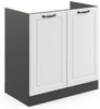 Spülenunterschrank R-Line Weiß Landhaus 80 cm ohne Arbeitsplatte Vicco Bild 5