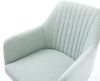 Drehstuhl Greg-Flex Stripes Mint Kreuzgestell konisch Edelstahl 180° drehbar Bild 4