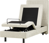 Bett verstellbar Stoff CASTELLAN 80 x 200 cm Beige Bild 5