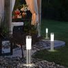 4er Set LED Solarleuchte, Edelstahl, Erdspieß, H 56 cm Bild 3