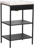welltime Waschbeckenunterschrank Lodi (1-St) Badezimmerregal mit 2 offenen Fächern - (B/T/H) 51/40/80 cm Bild 4