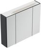 Spiegelschrank 80cm inkl. Design LED-Lampe und Glasböden grafit : Grafit Bild 4