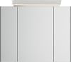 Spiegelschrank 80cm inkl. Design LED-Lampe und Glasböden grafit : Grafit Bild 5