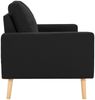 vidaXL 2-Sitzer-Sofa Schwarz Stoff [288712] Bild 4