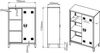 Metallschrank Oripää 110x75x33 cm Dunkelgrau [en. casa] Bild 2