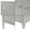 Metallschrank Oripää 110x75x33 cm Dunkelgrau [en. casa] Bild 5
