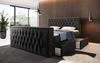 Boxspringbett Vulnero mit TV Lift und Stauraum (2 Schubladen) 160x200 Schwarz H3 (70-100kg) Bild 3