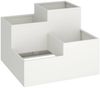 vidaXL Gartenblumentopf Weiß 100 x 100 x 60 cm Stahl 865863 Bild 2