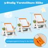 6 in 1 Bauklotztisch & Staffelei Set mit Wendbarer Tischplatte Kunststaffelei Spieltisch Orange Bild 3