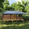 vidaXL Profi-Partyzelt, Stahl / PE anthrazit, 4×6 m, 90 g/m² Bild 2