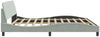 vidaXL Bettgestell "Dover" Hellgrau 200x200 cm Samt 373252 Bild 5