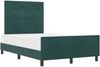vidaXL Boxspringbett mit Kopfteil Dunkelgrün 120 x 200 cm Samt 3344936 Bild 2