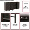 Sideboard HWC-M50, Schrank Kommode Highboard Anrichte, Massiv-Holz Mango 94 x 151 x 40 cm ~ natur Bild 2