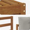 vidaXL Sofagarnituren 6 pcs Natürlich und Hellgrau Massivholz Akazie 3373881 Bild 5