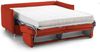 Dmora 2-Sitzer Schlafsofa Trissino, Schlafsofa fürs Wohnzimmer, gepolstert, abnehmbar, 100 % Made in Italy-Qualität, 180x95 h90 cm, Orange Bild 4