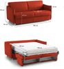 Dmora 2-Sitzer Schlafsofa Trissino, Schlafsofa fürs Wohnzimmer, gepolstert, abnehmbar, 100 % Made in Italy-Qualität, 180x95 h90 cm, Orange Bild 3