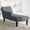vidaXL Chaiselongue mit Rechter Armlehne Dunkelgrau Samt 4009793 Bild 3