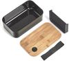 Zeller Present Lunchbox, Bambus, Polyprophylen (PP), Silikon, (1-tlg), moderne Lunchbox Bild 3