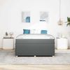 vidaXL Bettrahmen mit Matratze Dunkelgrau 140 x 200 cm Stoff 3398393 Bild 3