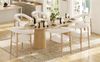 Merax Esszimmerstuhl Gestell aus Metall in Holzoptik Natur, Bezug aus Plüschstoff (Set, 6 St), 6er Set Polsterstühle Armlehnstuhl Küchenstuhl Wohnzimmer Beige Bild 3
