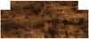 vidaXL Bettgestell mit Kopf- und Fußteil Räuchereiche 120x190 cm 3203779 Bild 3