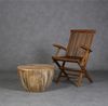 Massivholz Couchtisch Torino rund 55 cm Bild 4