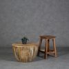 Massivholz Couchtisch Torino rund 55 cm Bild 5