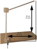 Mobilehalter Holz - 100 % Naturprodukt - mit Sicherungsschraube Bild 5