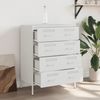 Sideboard, Kommode Weiß 68x39x89 cm Stahl j3311p Bild 3