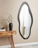 Wandspiegel BLET 80 cm 180 cm Holz Schwarz Bild 3