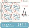 Sekey Picknickdecke Wasserdicht 200x200 cm Stranddecke Sandfrei geeignet für Picknick, Camping, Strand, Beige - Blumen & Falter Bild 3