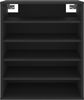 vidaXL Schuhschrank Schwarz 60 x 35 x 70 cm Spanplatte [808937] Bild 4