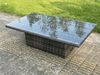 Fimous Hoher Rücken Outdoor Gartenmöbel-Set Ecksofa Sets Höhenverstellbarer Esstisch Dunkelgrau gemischt 9 Sitzer Linke Ecke Bild 4