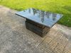 Fimous Hoher Rücken Outdoor Gartenmöbel-Set Ecksofa Sets Höhenverstellbarer Esstisch Dunkelgrau gemischt 9 Sitzer Linke Ecke Bild 3